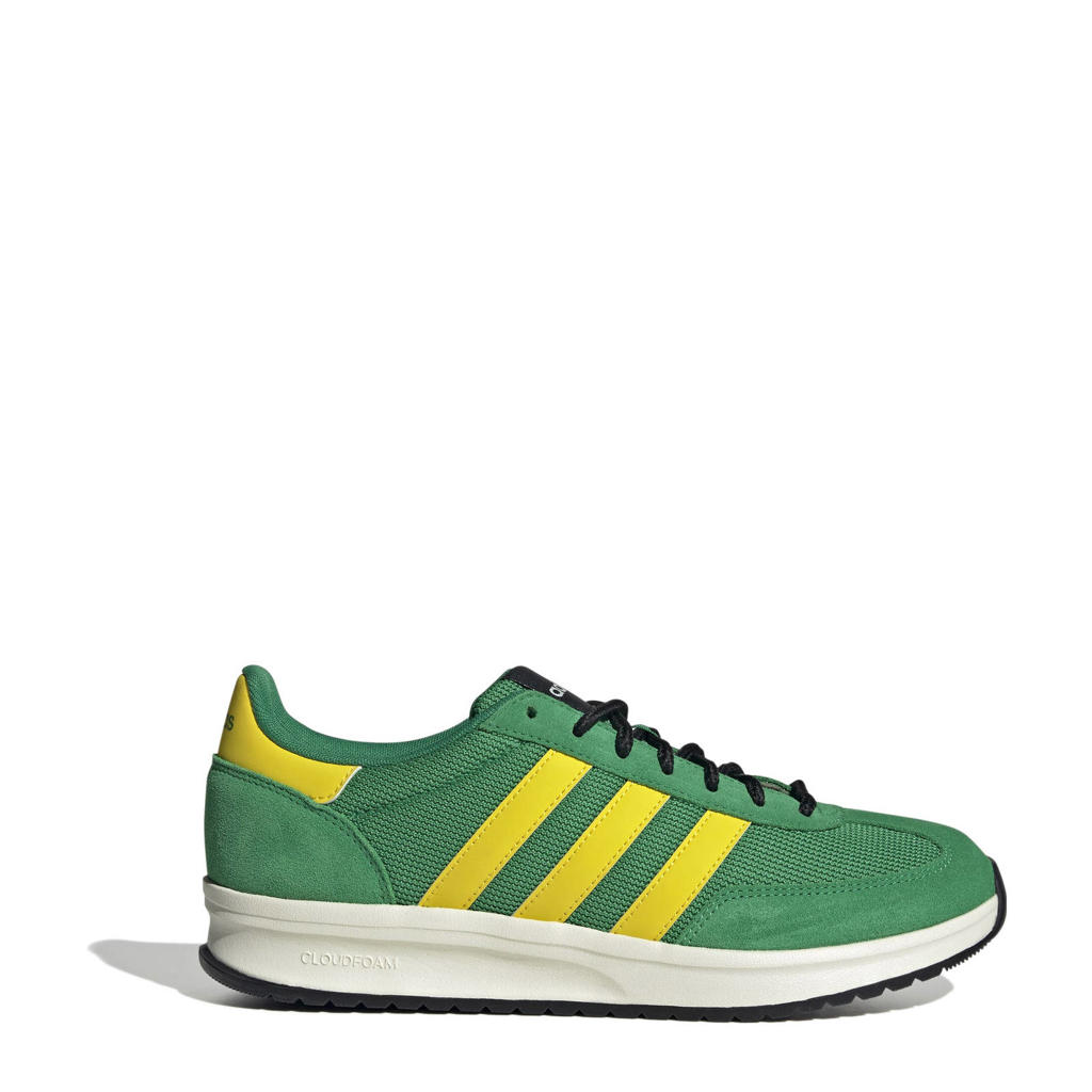 Groen en gele heren adidas Sportswear Run 70s sneakers van mesh-suède/voering: mesh/voetbed: eva met veters