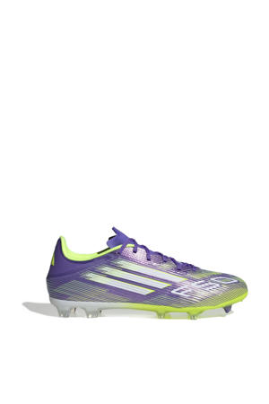F50 League FG/MG senior voetbalschoenen paars/wit/geel