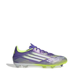 F50 League FG/MG senior voetbalschoenen paars/wit/geel