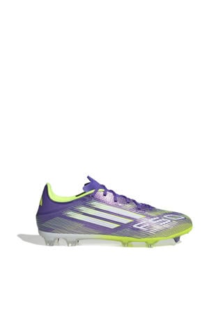 F50 League FG/MG senior voetbalschoenen paars/wit/geel