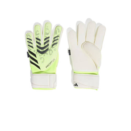 adidas Performance Senior keeperhandschoenen Predator Match lichtgroen/wit afbeelding