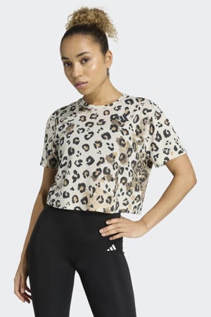 sportshirt ecru/bruin
