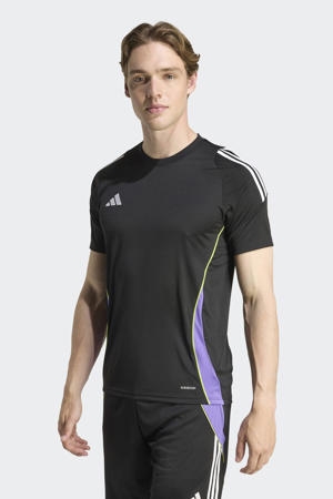 sportshirt Tiro zwart/paars