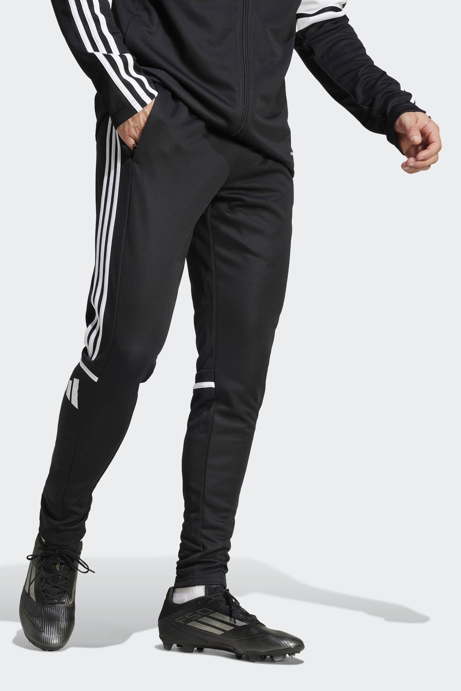 adidas Performance trainingsbroek zwart/wit | wehkamp