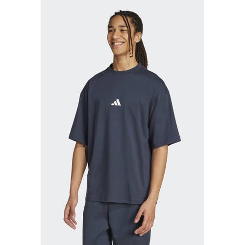 adidas Sportswear T-shirt antraciet/wit afbeelding