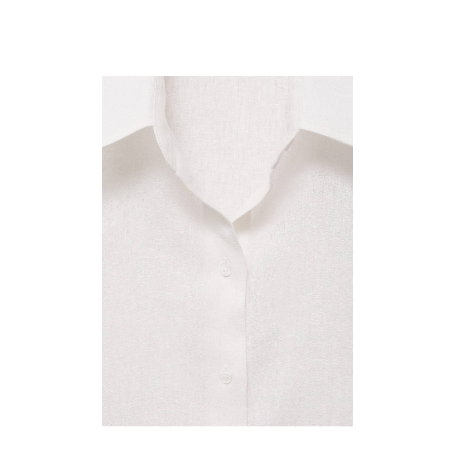 Mango linnen blouse wit