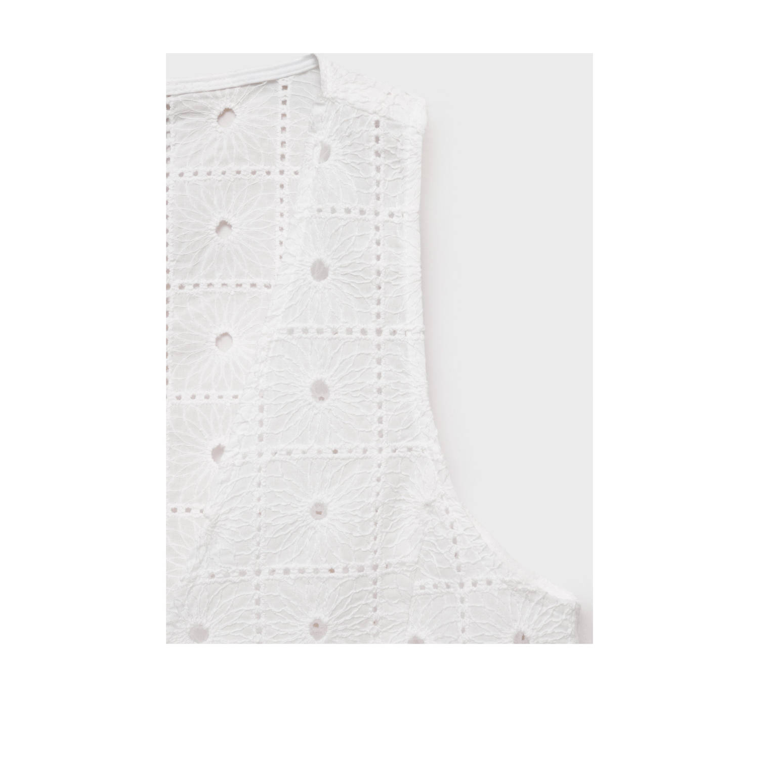Mango gilet wit crochet
