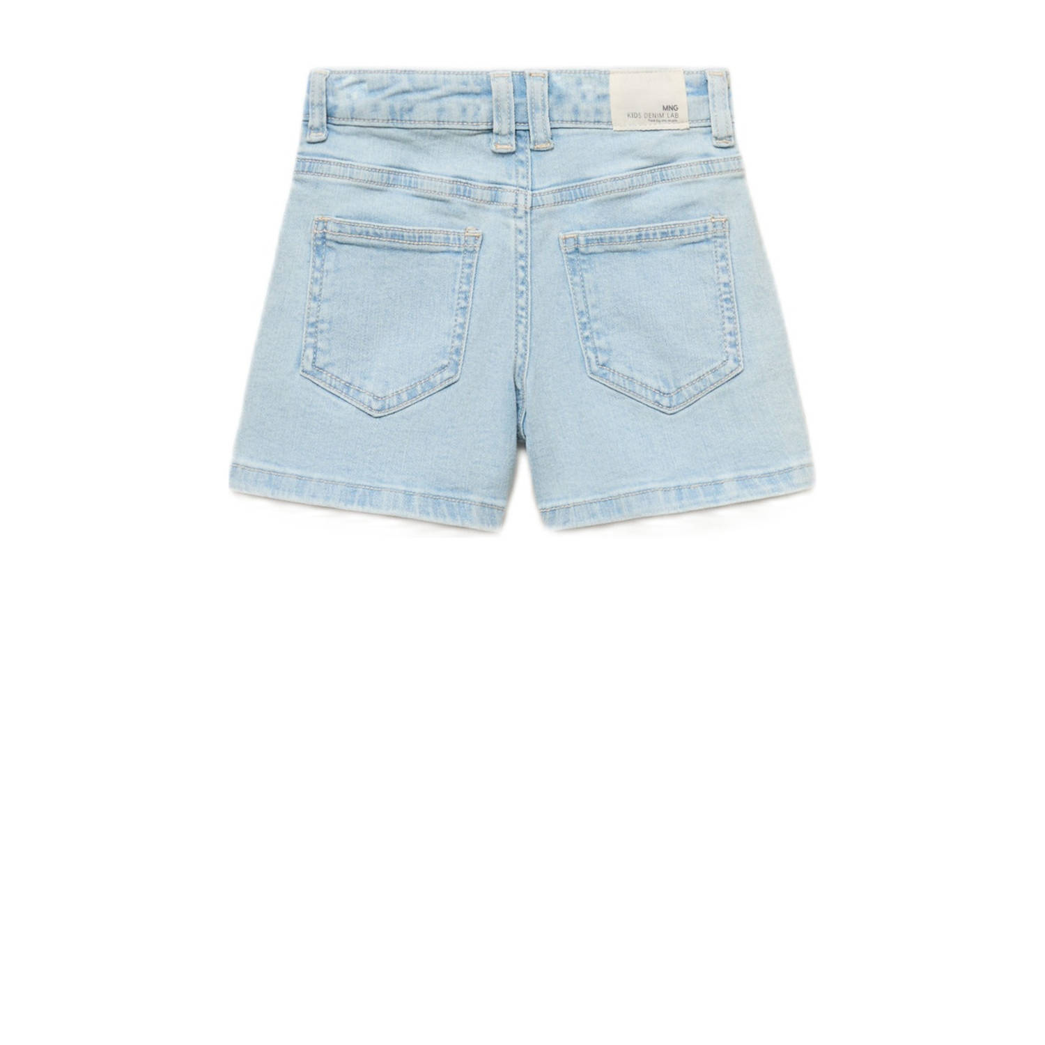 Mango Kids denim short light blue denim