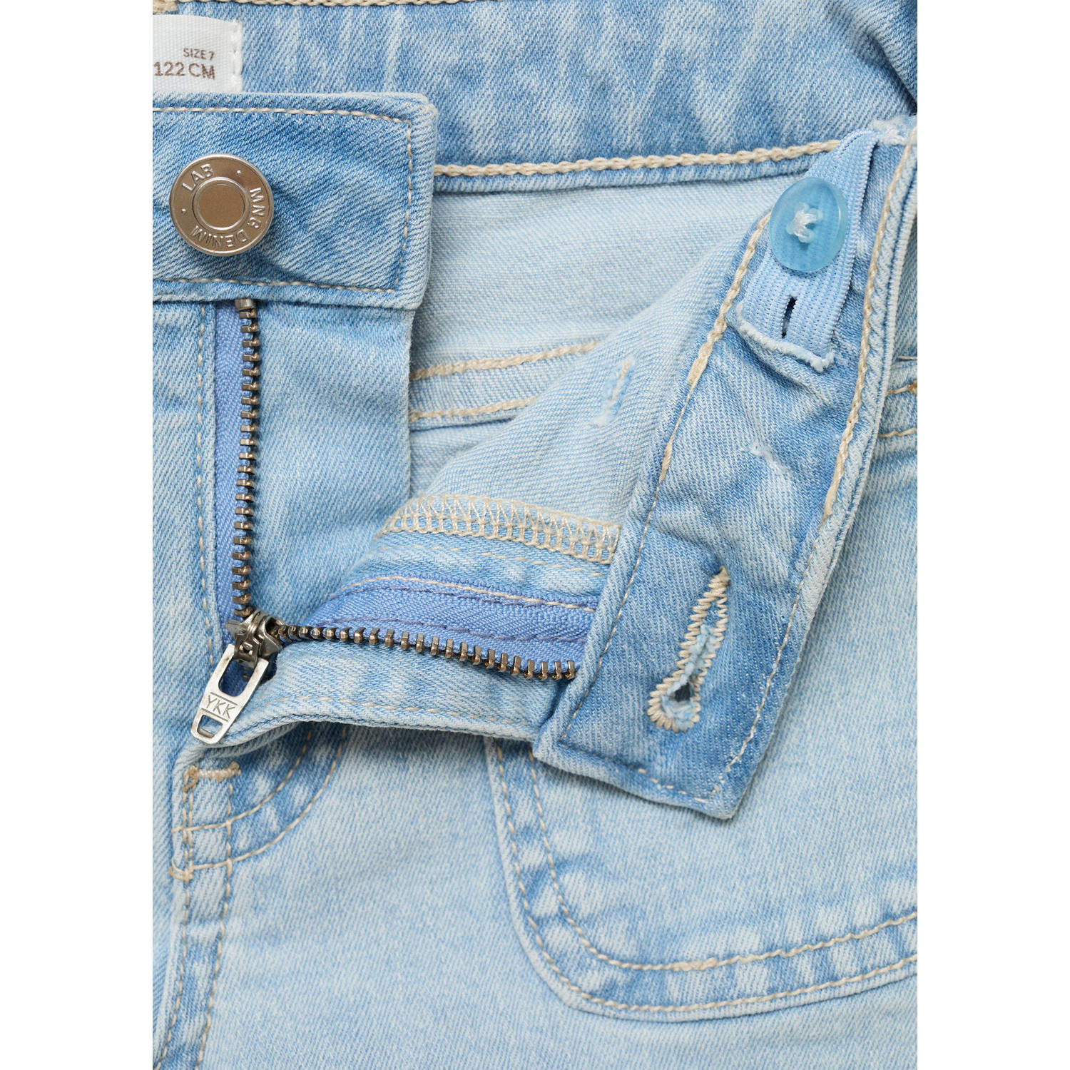 Mango Kids denim short light blue denim