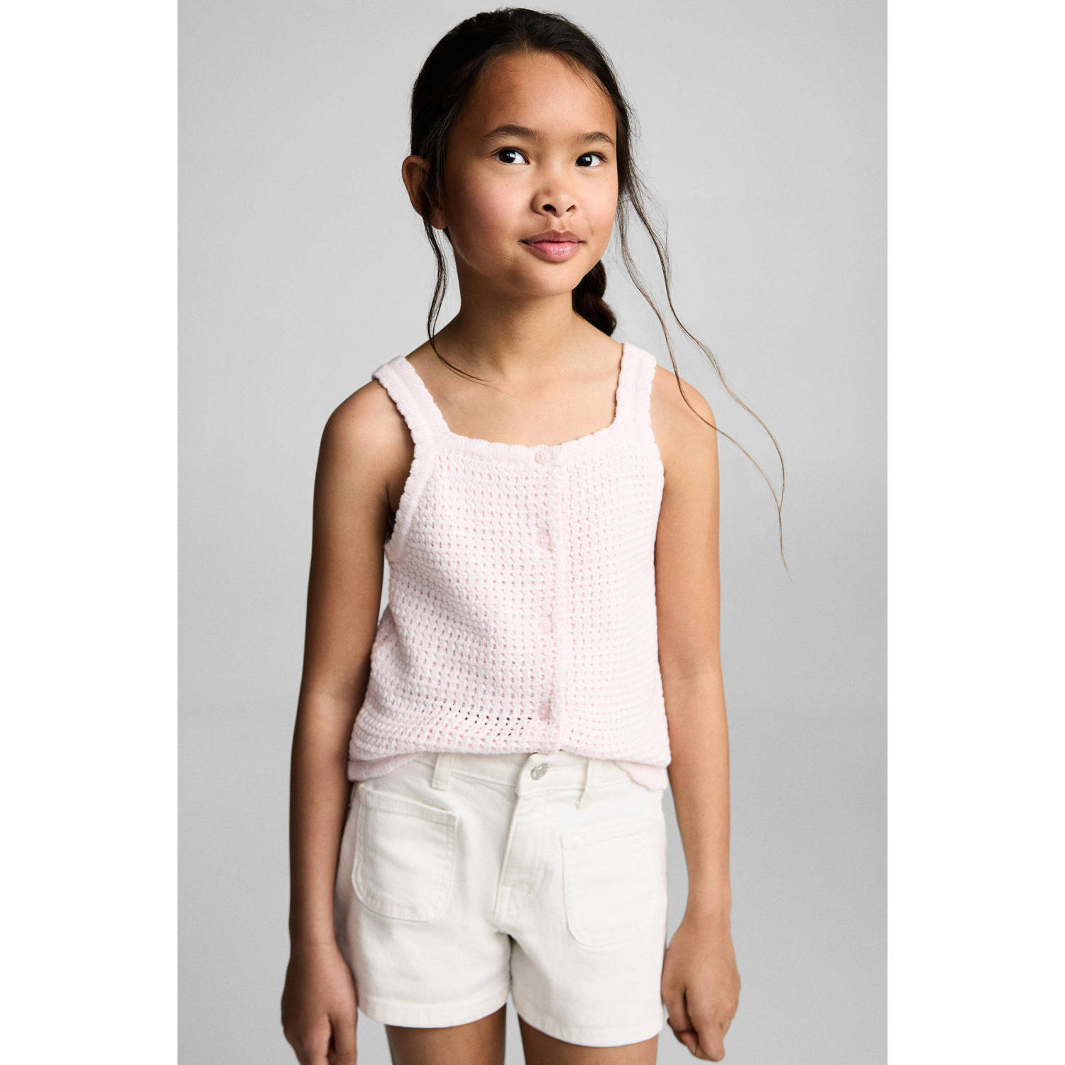 Mango Kids denim short wit