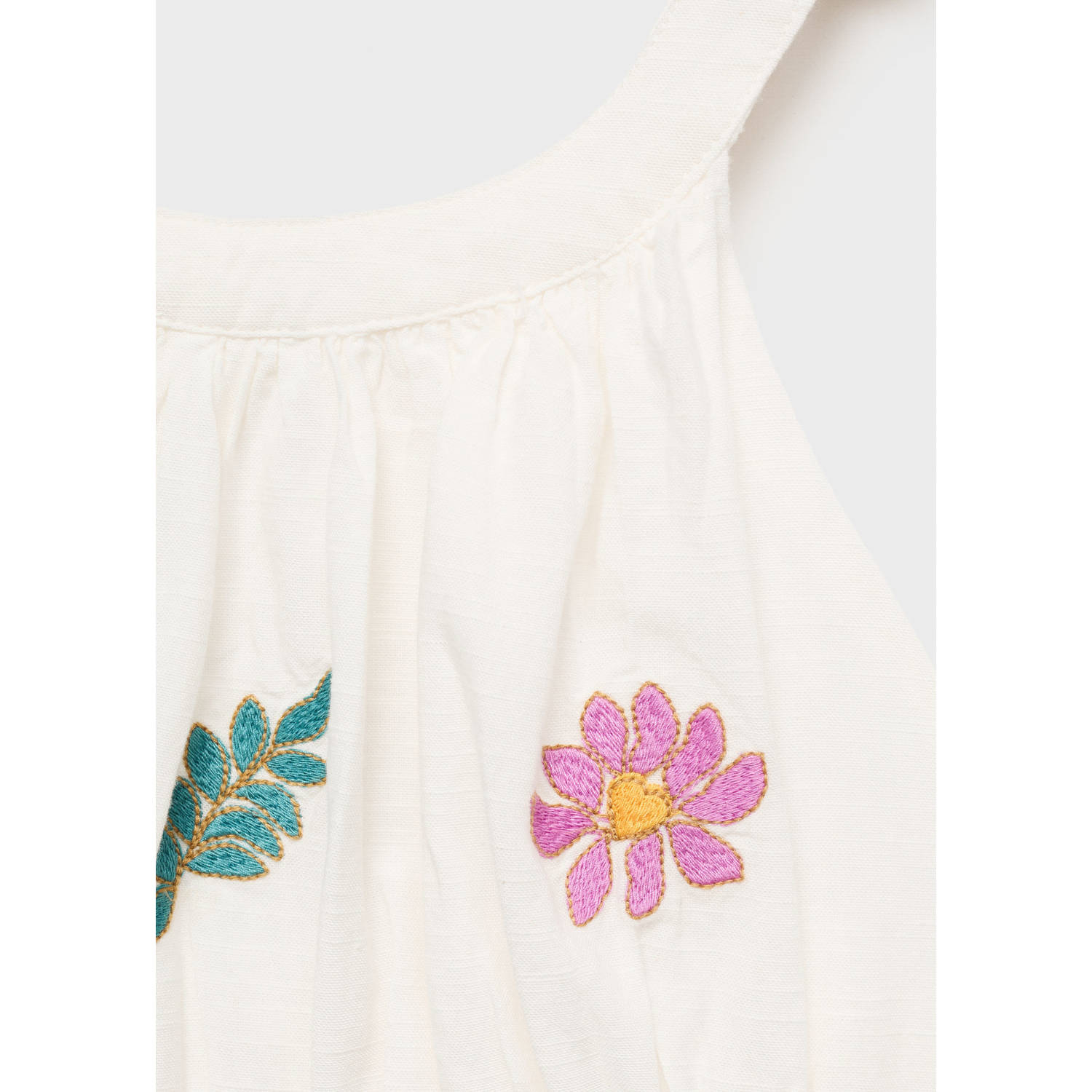 Mango Kids korte jurk wit