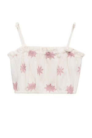 cropped top ecru