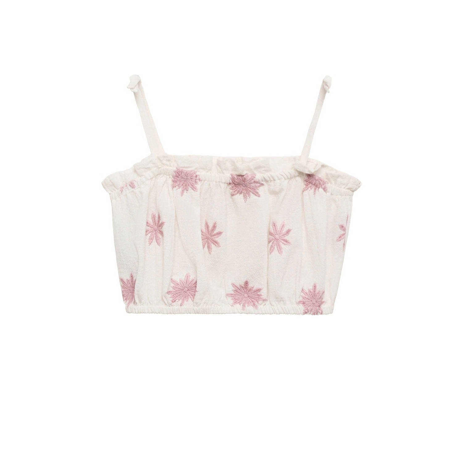 Mango Kids cropped top ecru