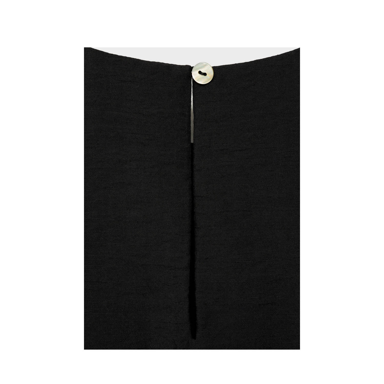 Mango haltertop zwart