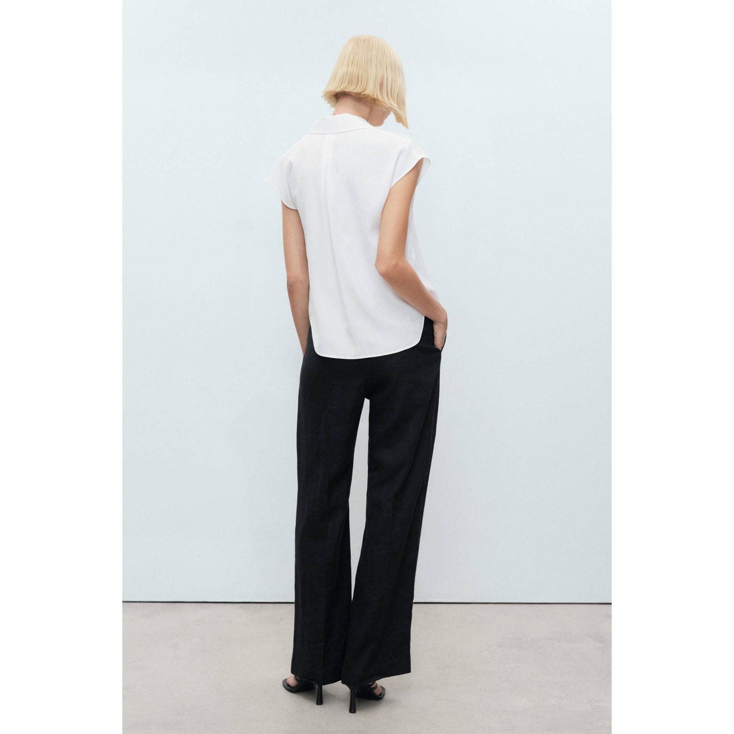 Mango blouse ecru