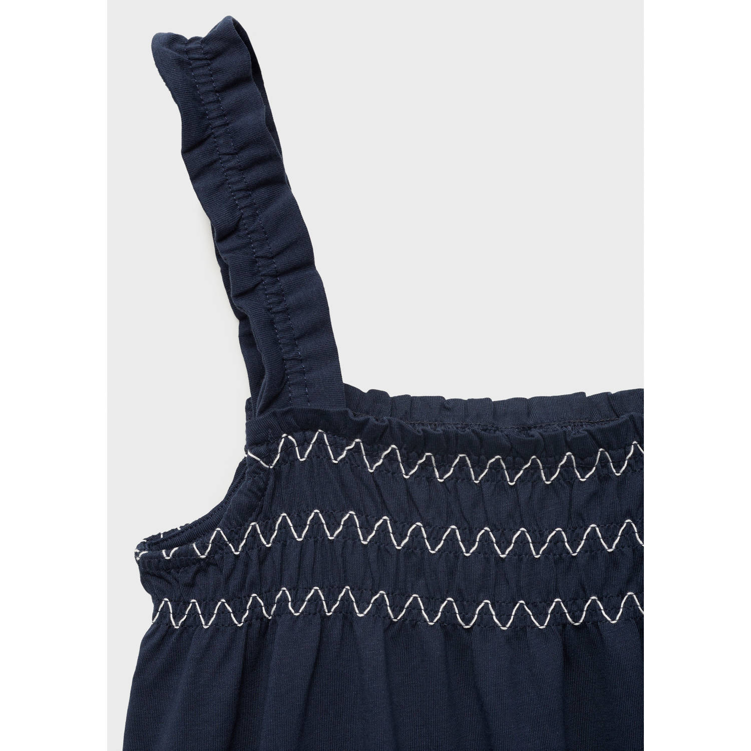 Mango Kids korte jurk donkerblauw