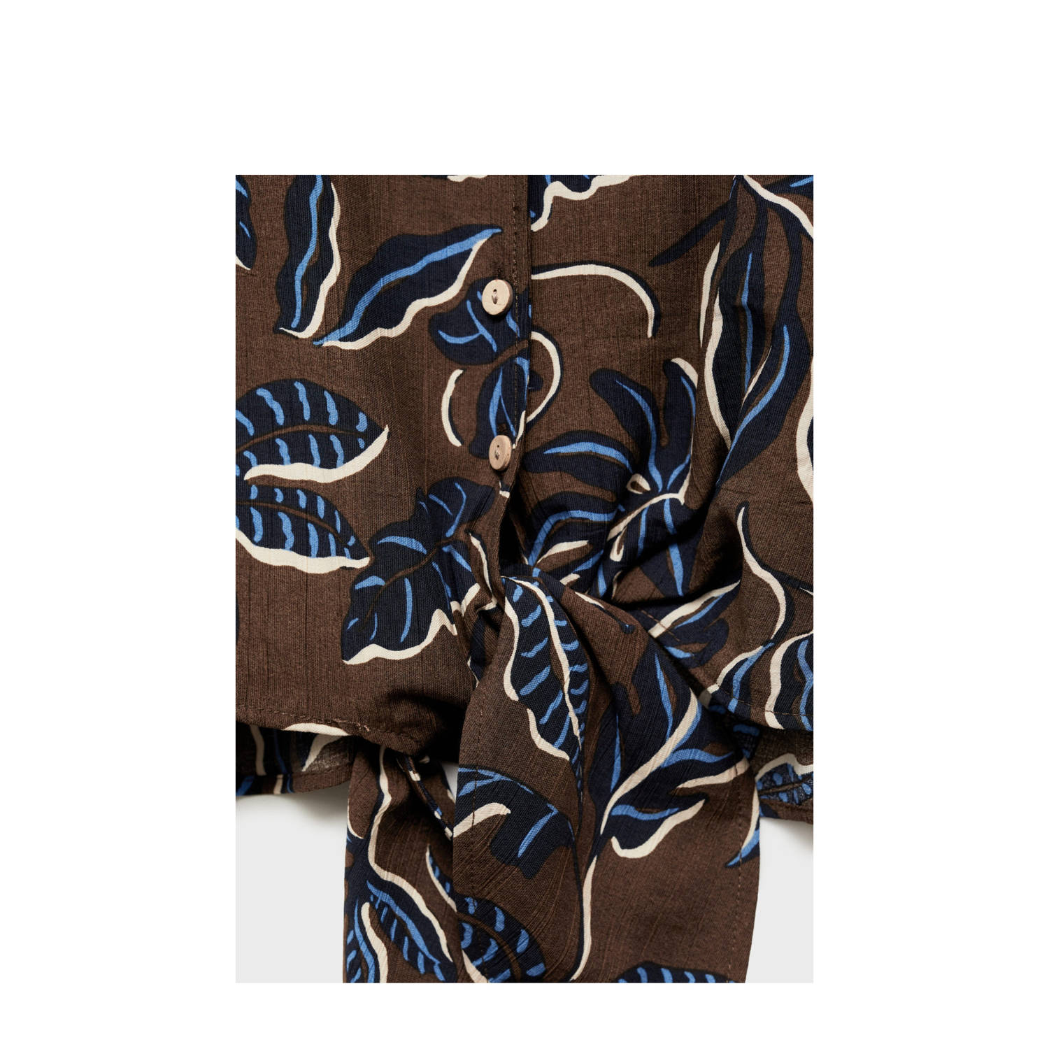 Mango blouse bruin