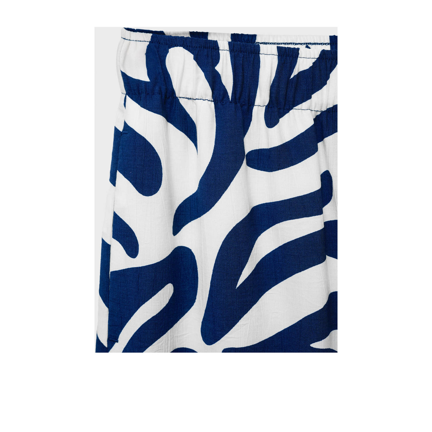 Mango wide leg regular waist broek ecru