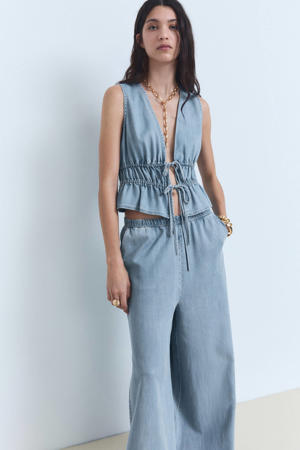 denim gilet medium blue denim