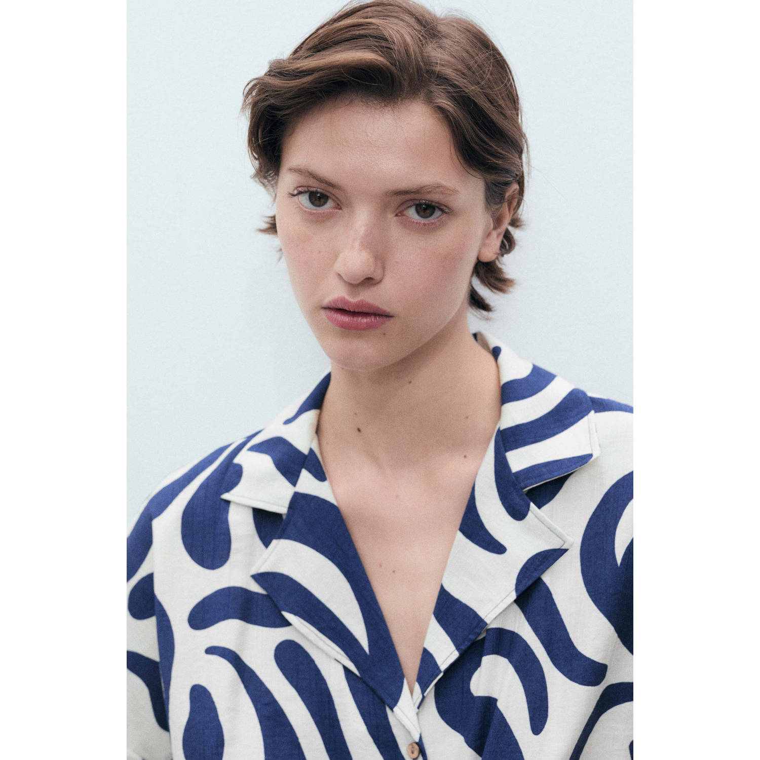 Mango blouse donkerblauw