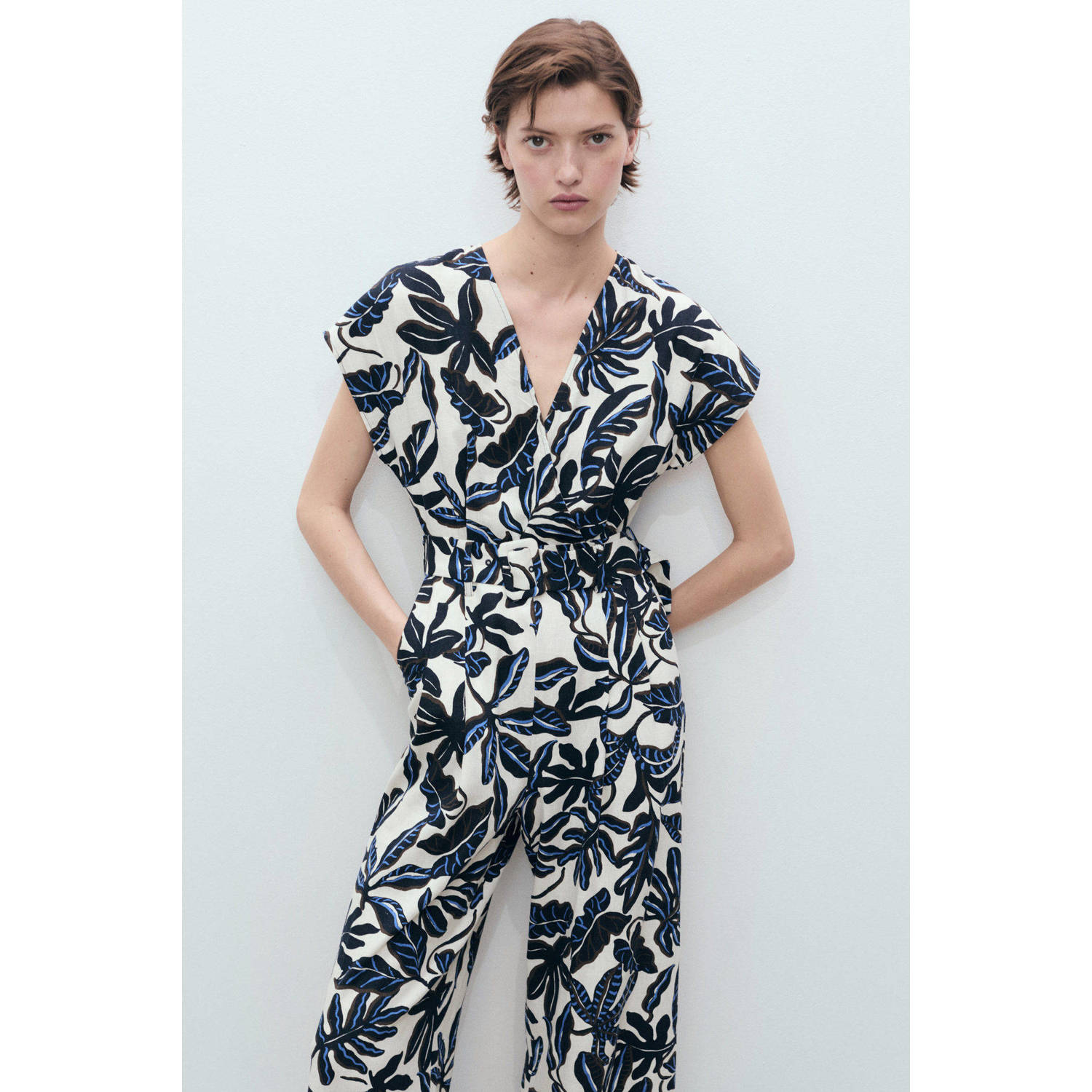 Mango linnen jumpsuit