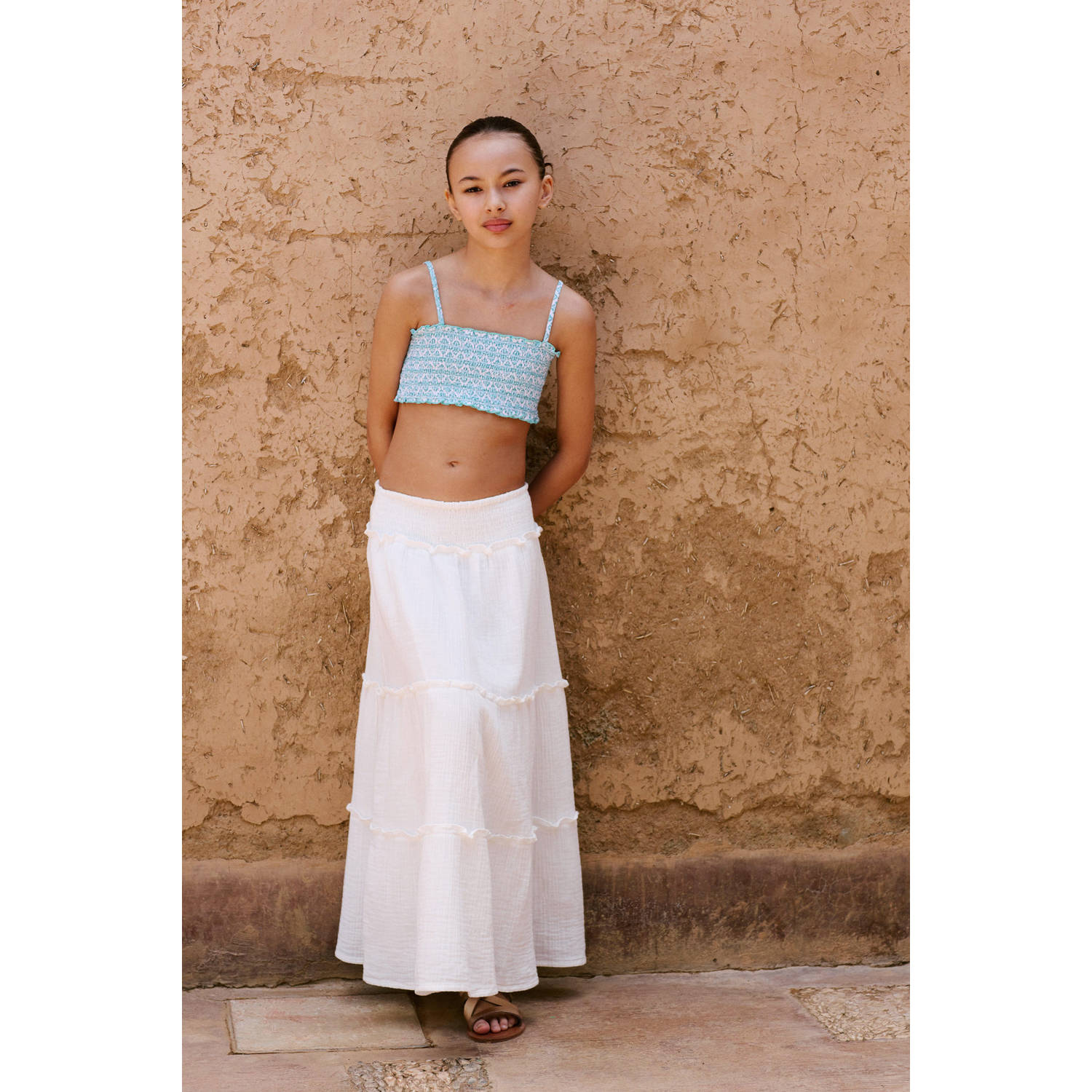 Mango Kids midi rok wit