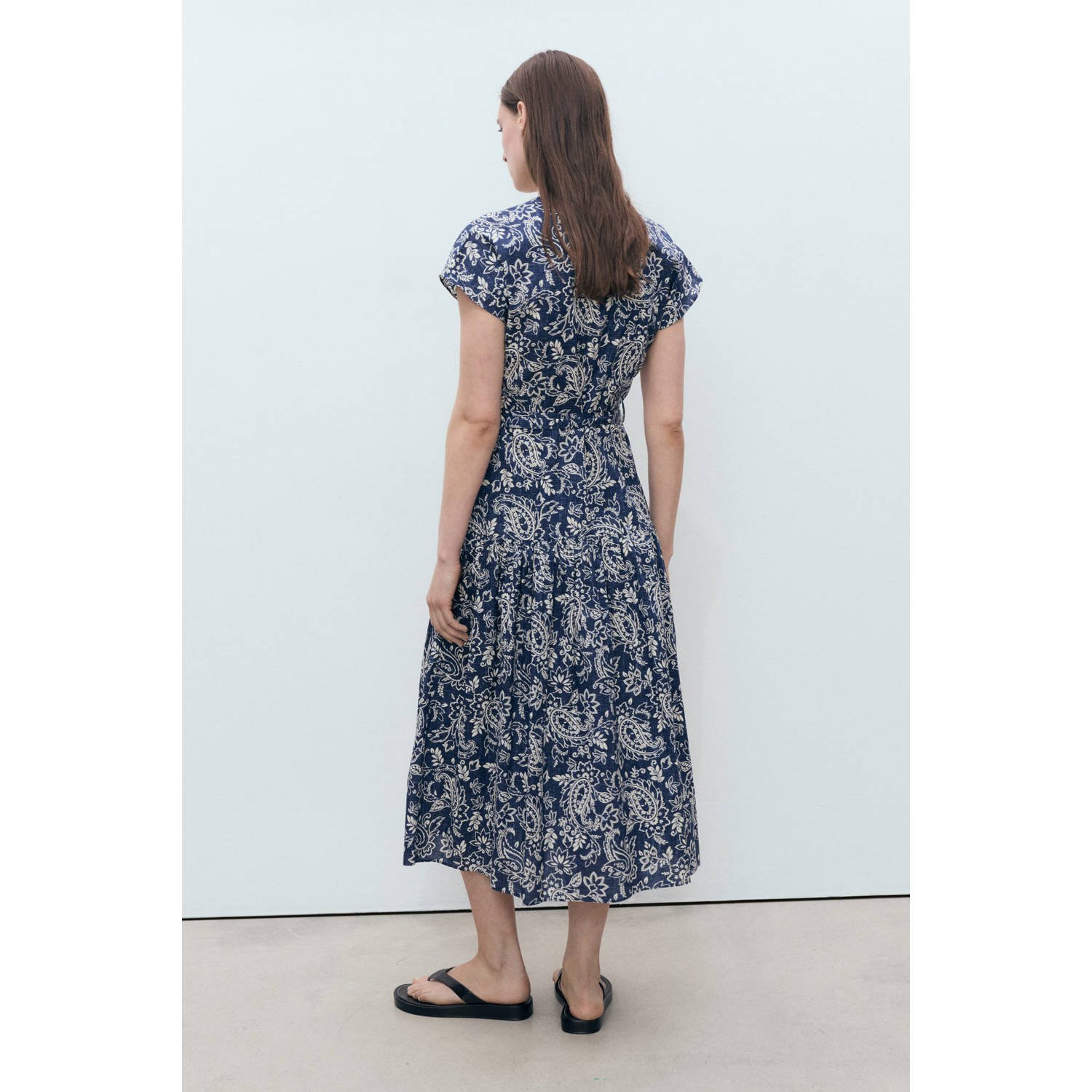 Mango blousejurk donkerblauw