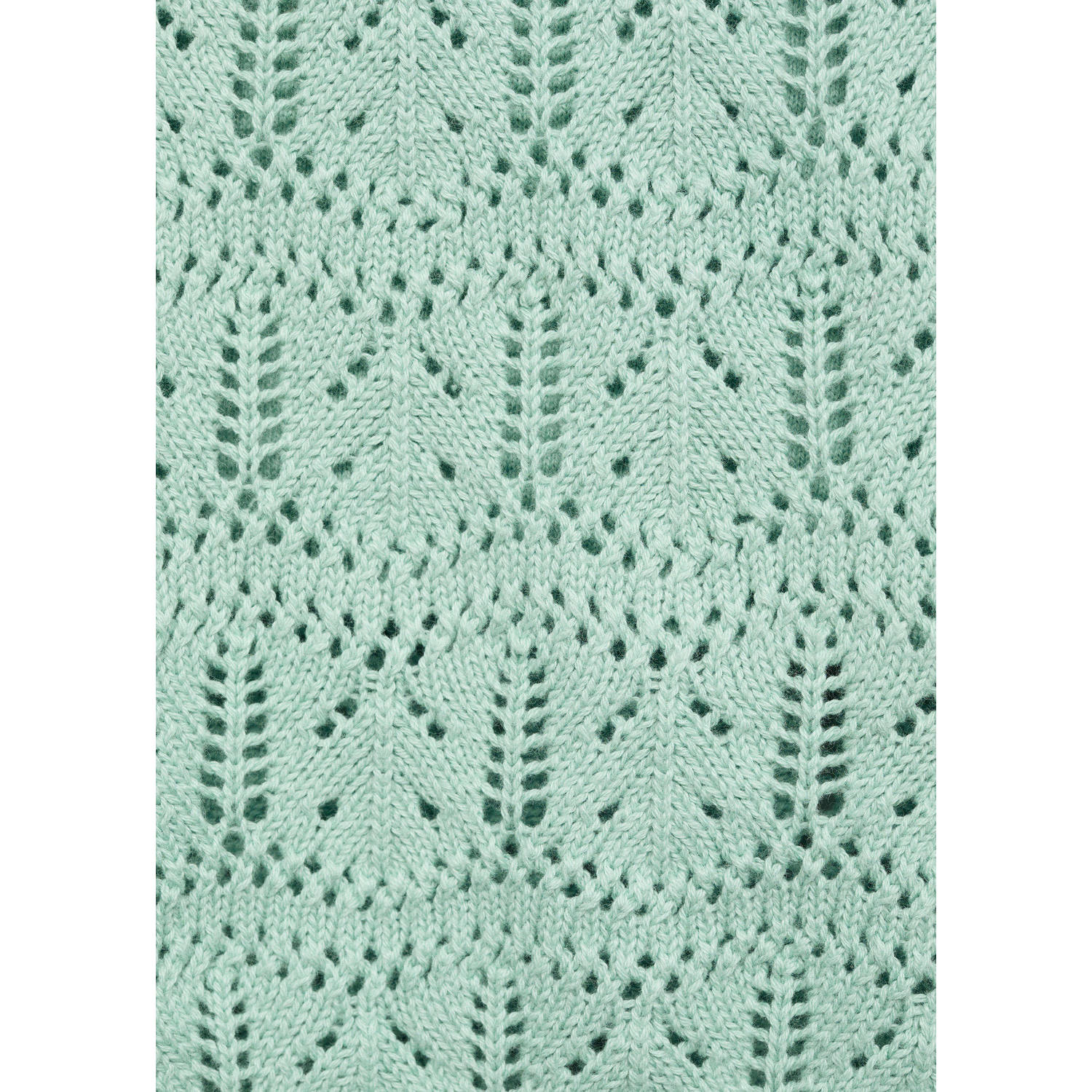 Mango Kids mouwloze top mintgroen ajour