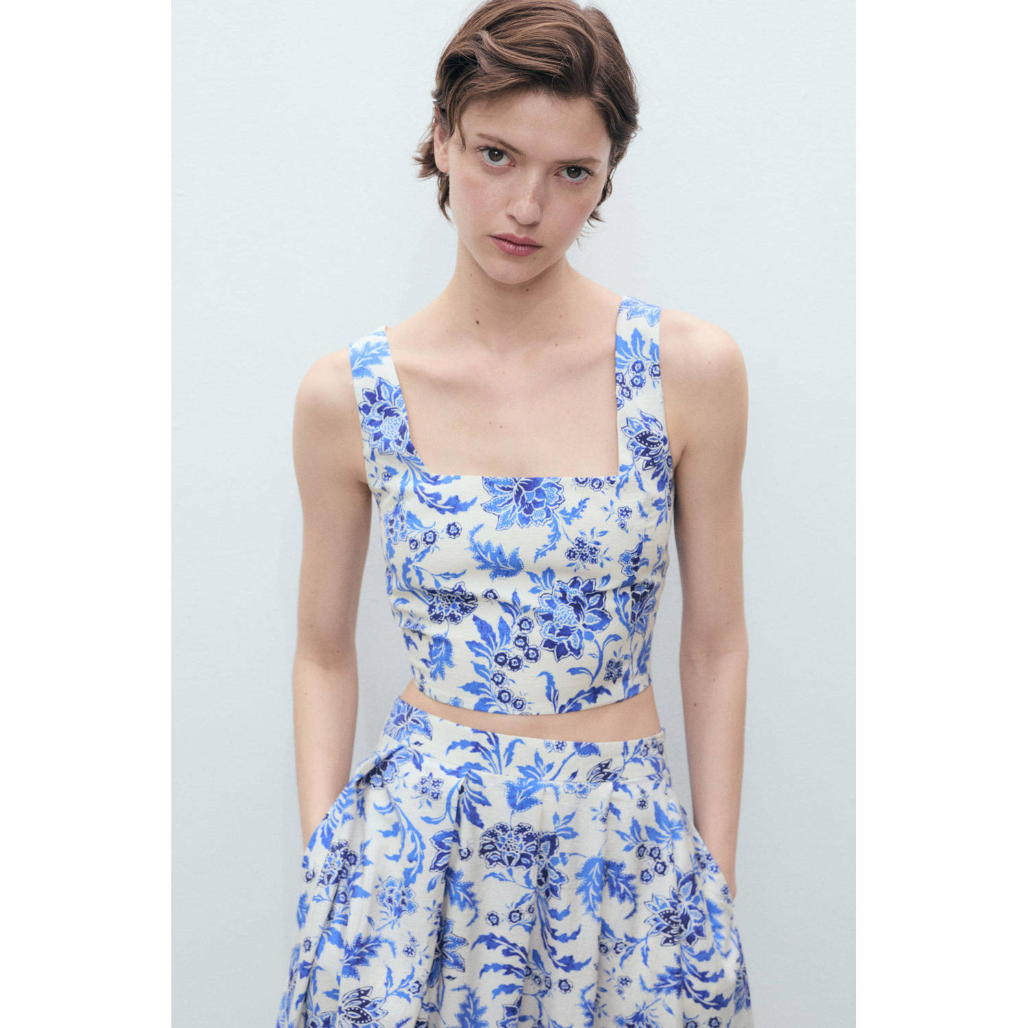 Mango top ecru