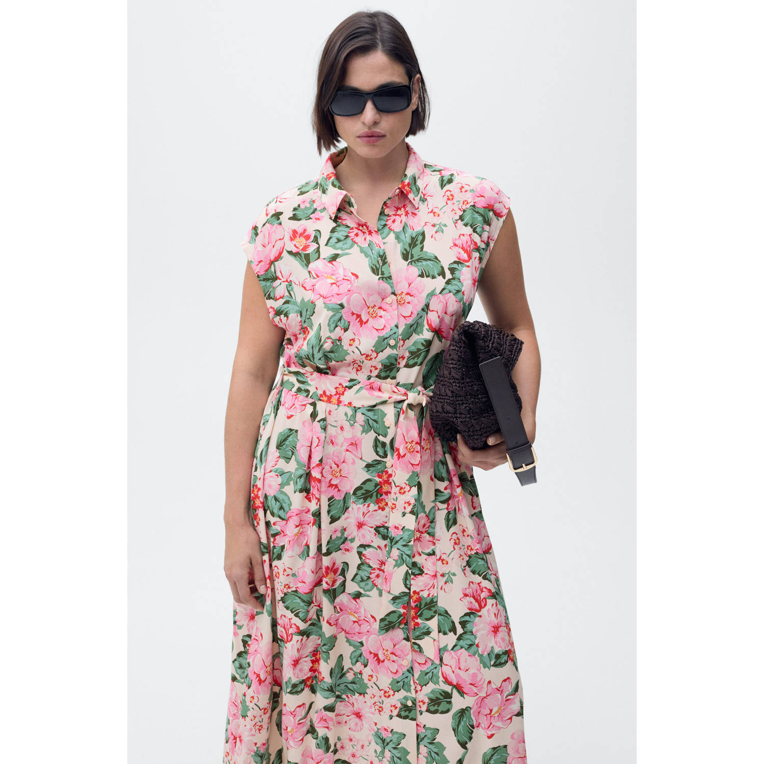 Mango blousejurk roze