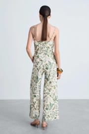 thumbnail: Mango linnen wide leg jumpsuit ecru