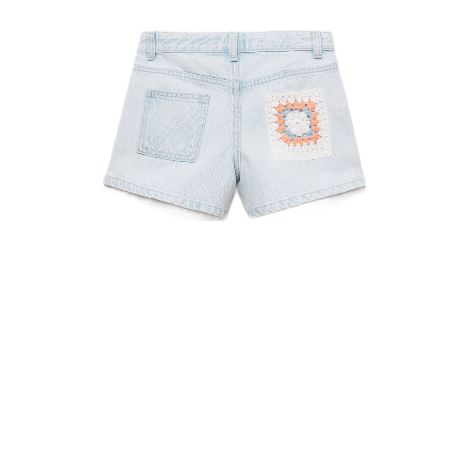 Mango Kids denim short lichtblauw