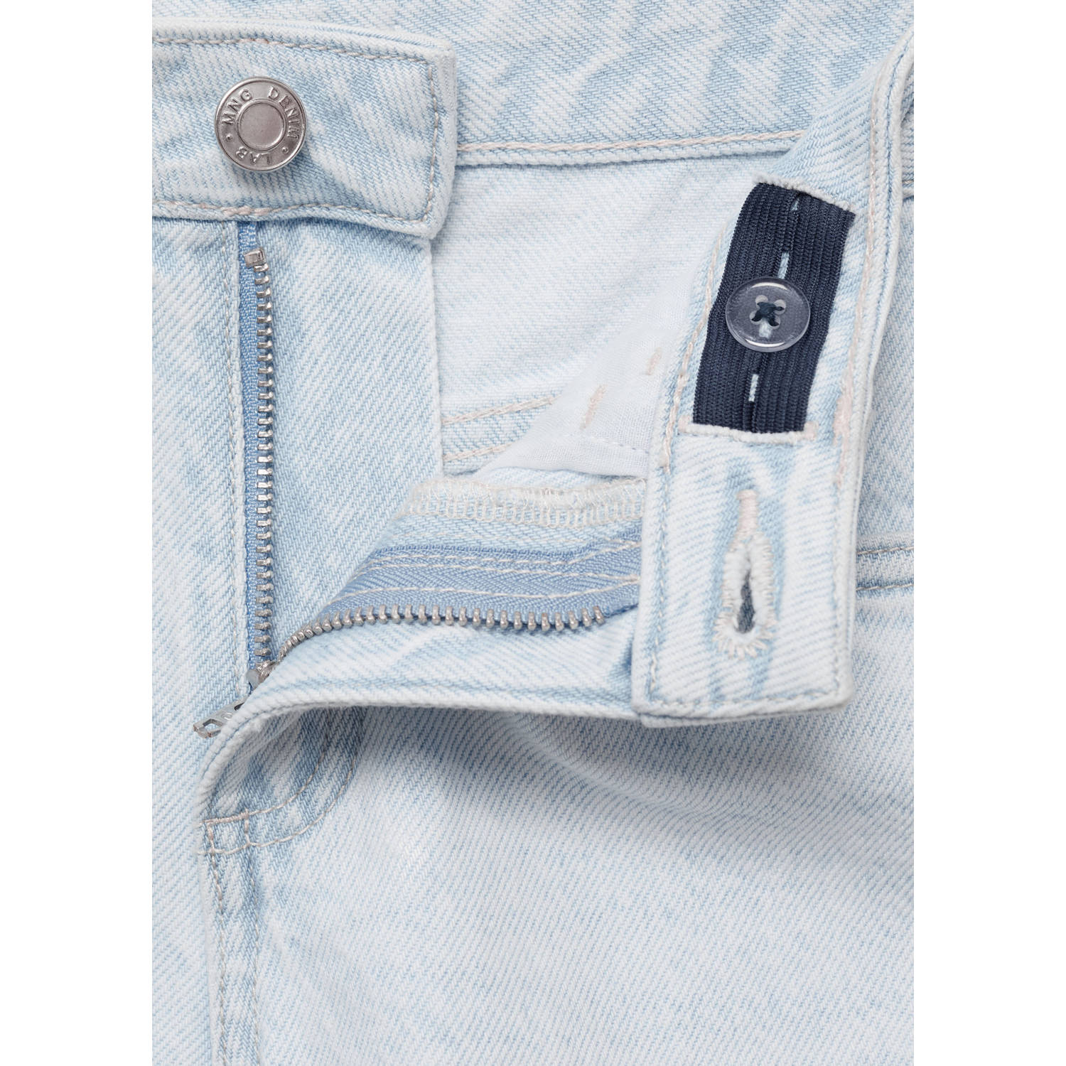 Mango Kids denim short lichtblauw