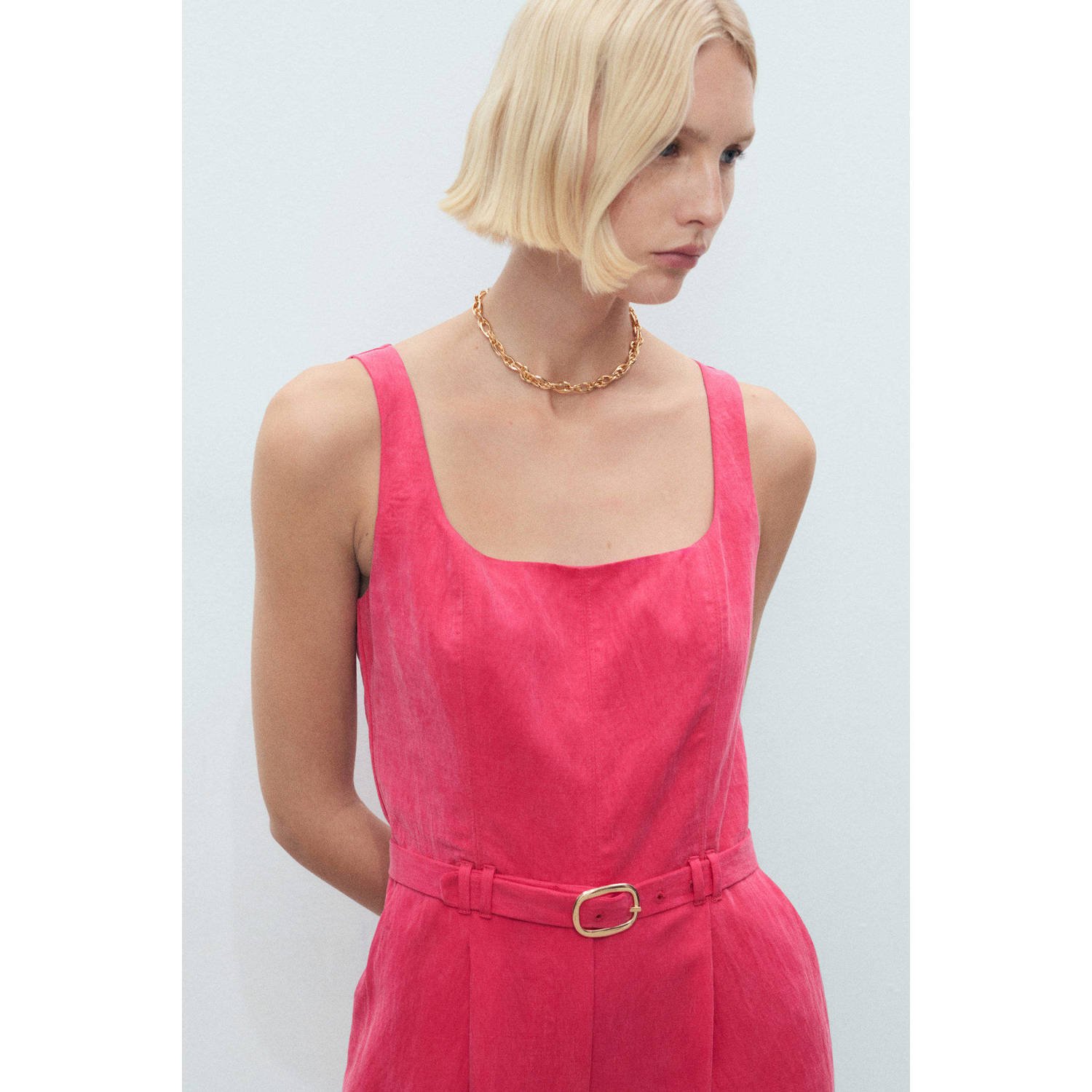 Mango rood jumpsuit