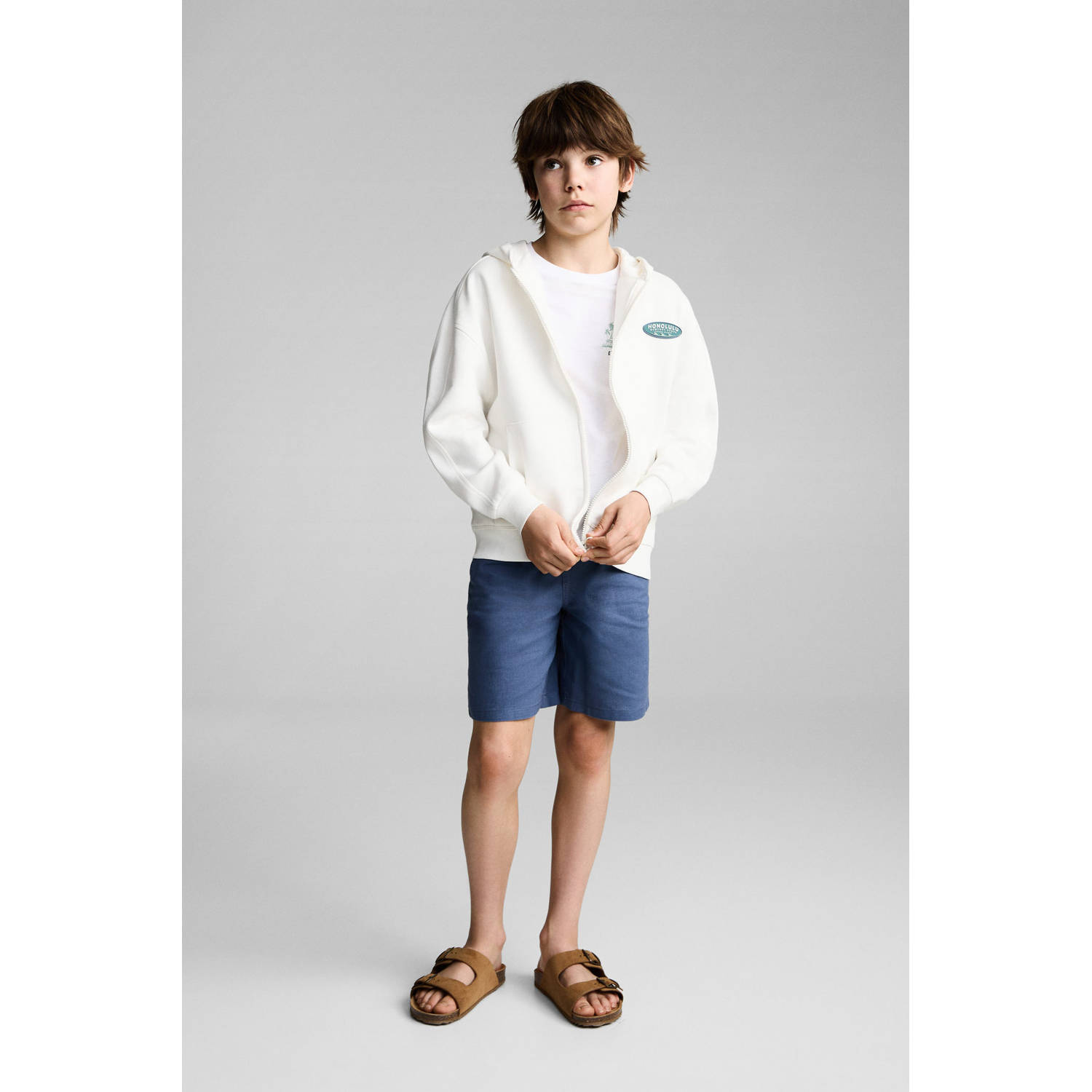 Mango Kids sweatvest wit
