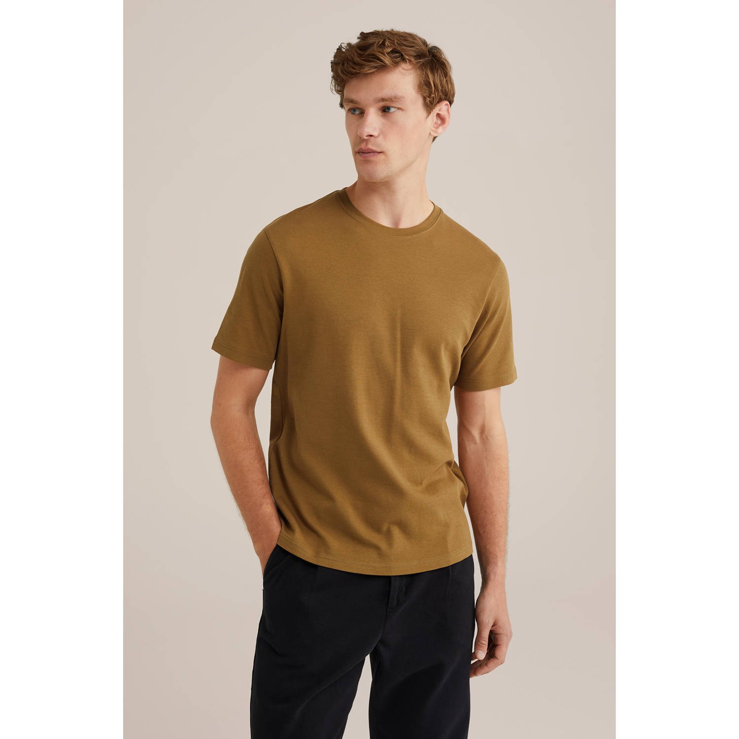 WE Fashion T-shirt oker