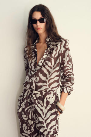 blouse bruin