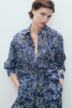 blouse blauw