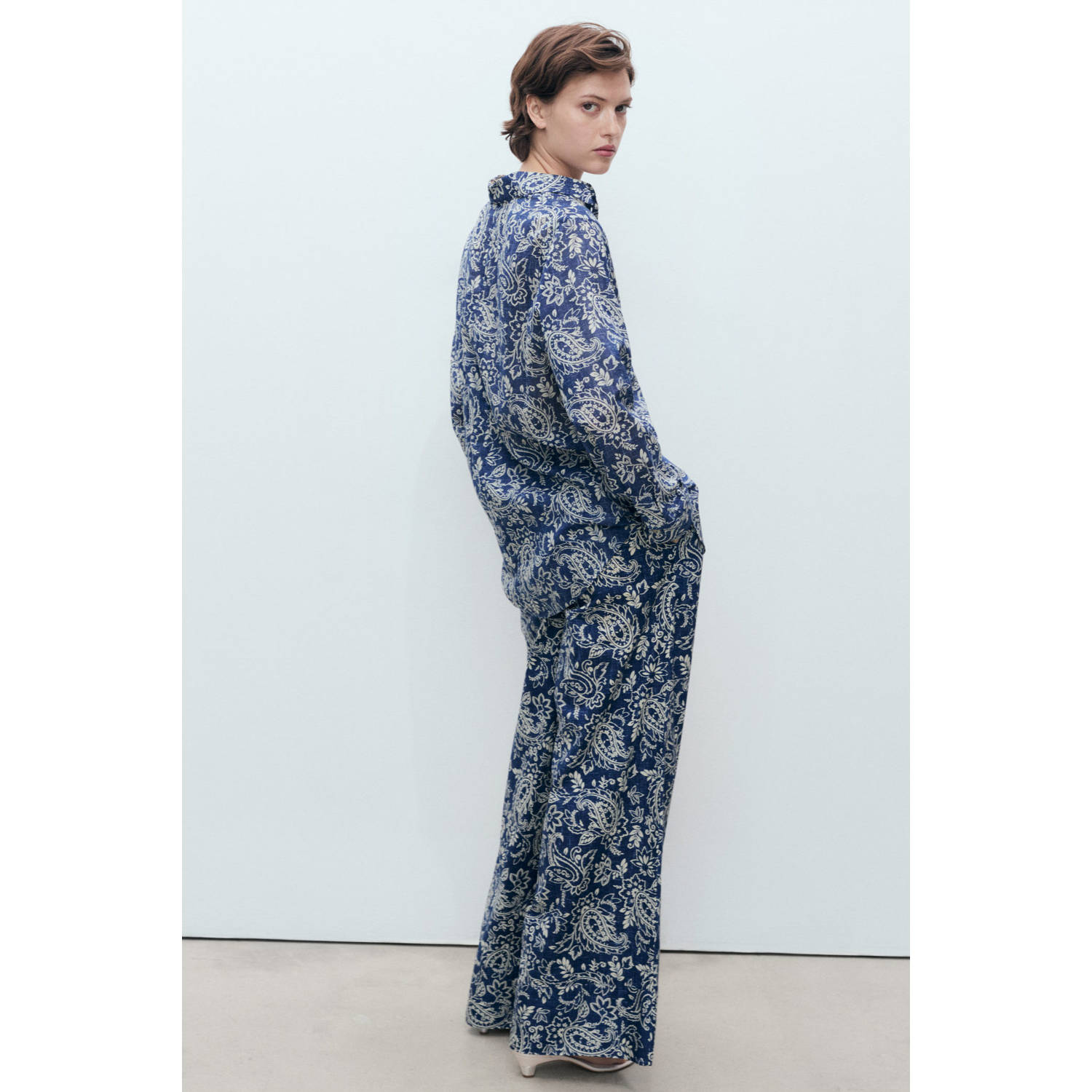 Mango blouse blauw
