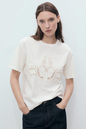 T-shirt ecru gehaakt