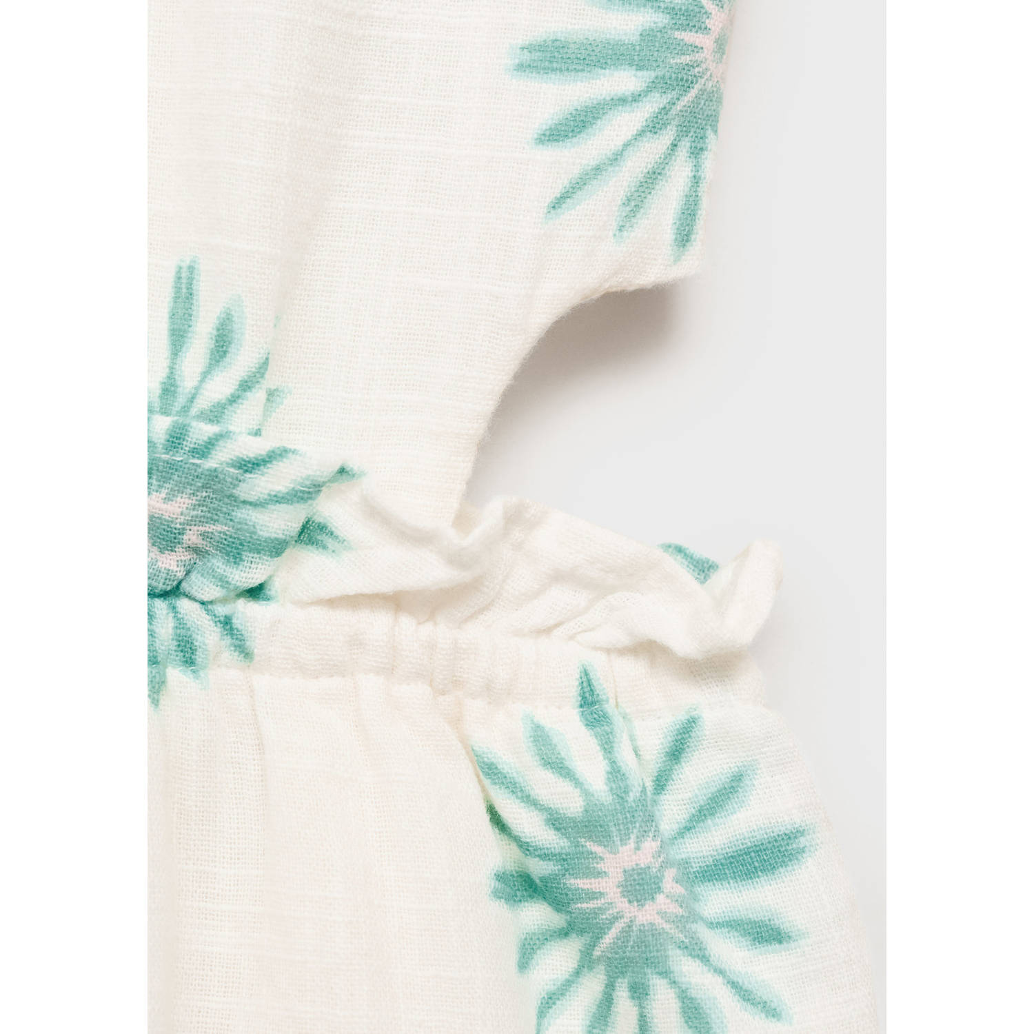 Mango Kids playsuit wit groen