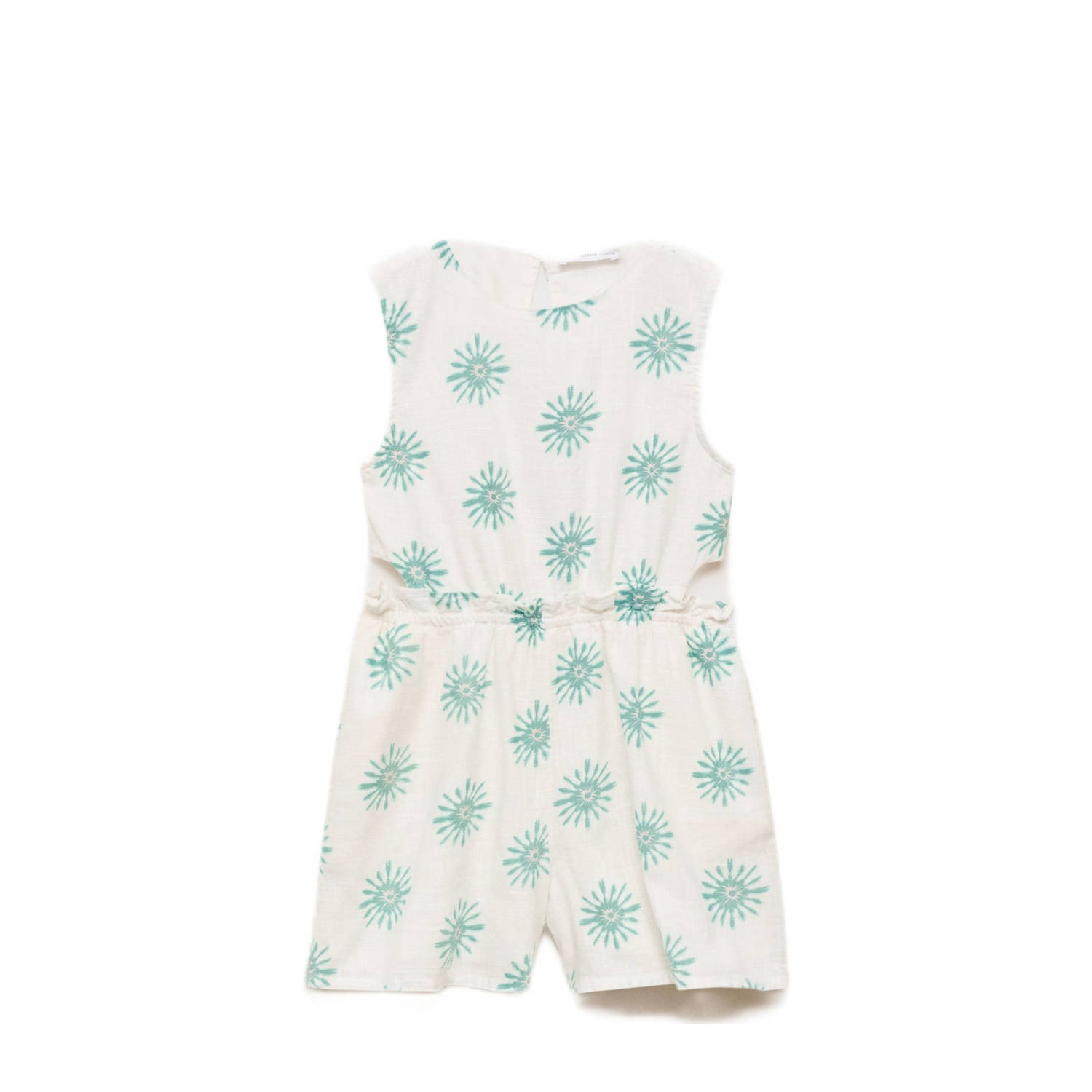 Mango Kids playsuit wit groen