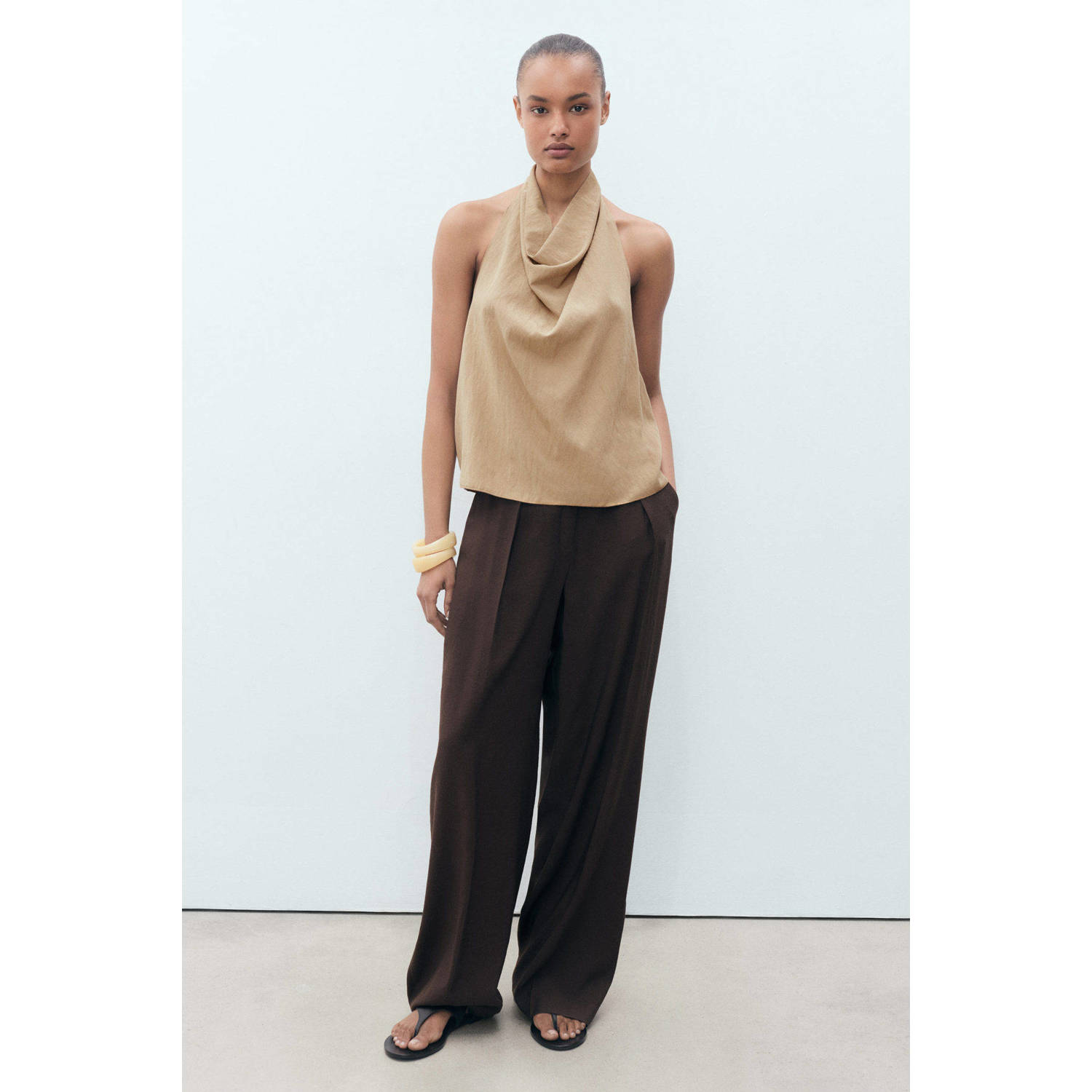 Mango top beige