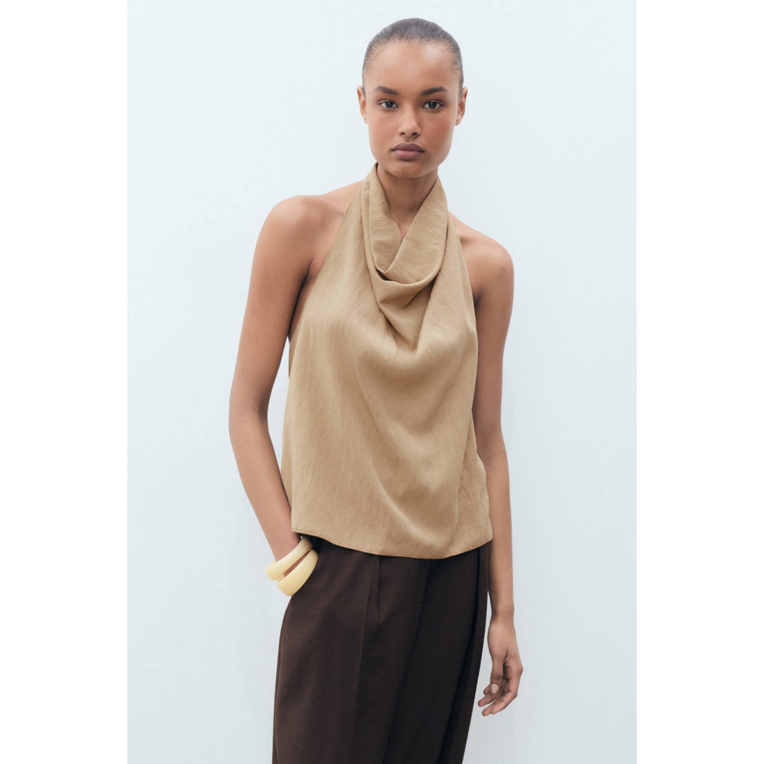 Mango top beige