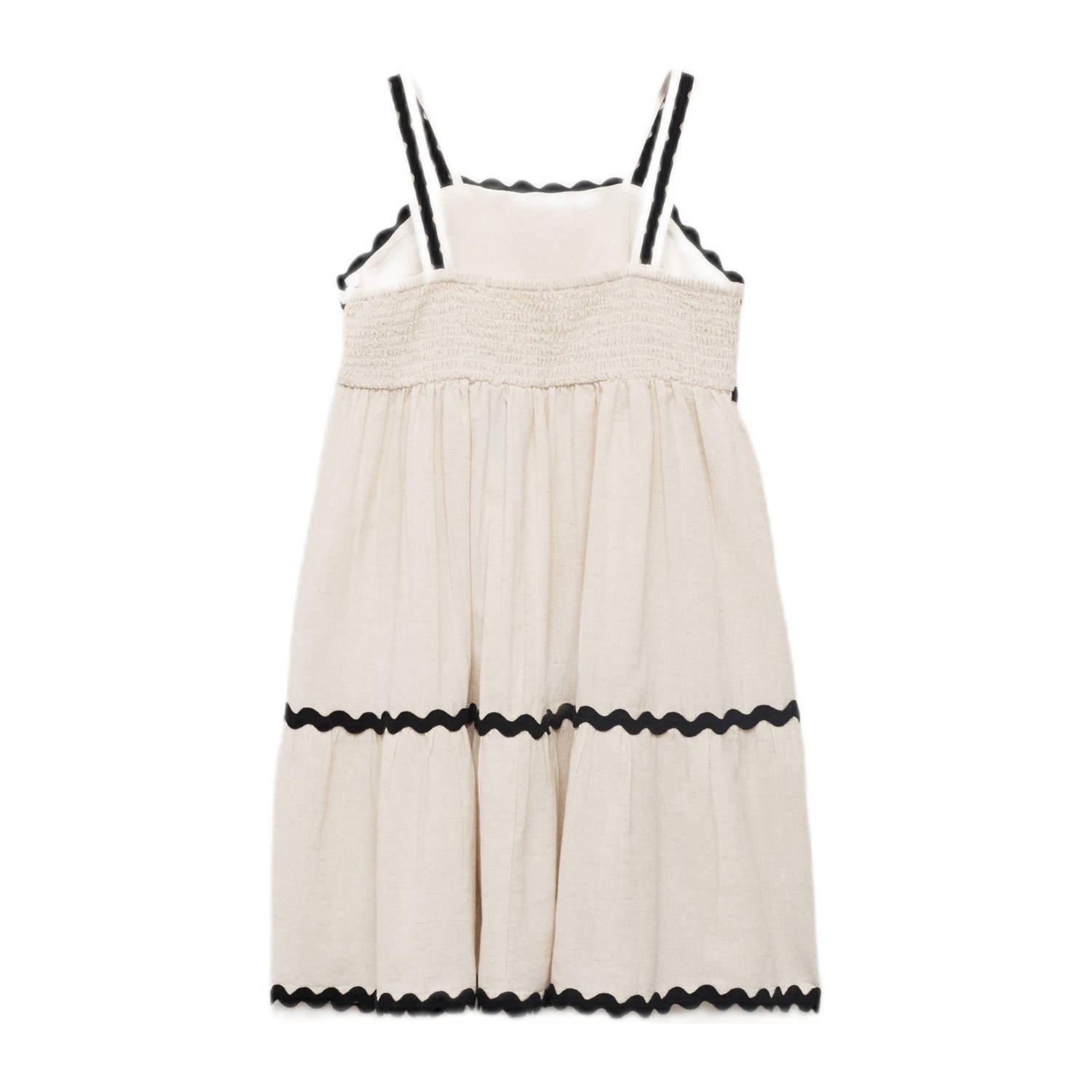 Mango Kids korte jurk beige