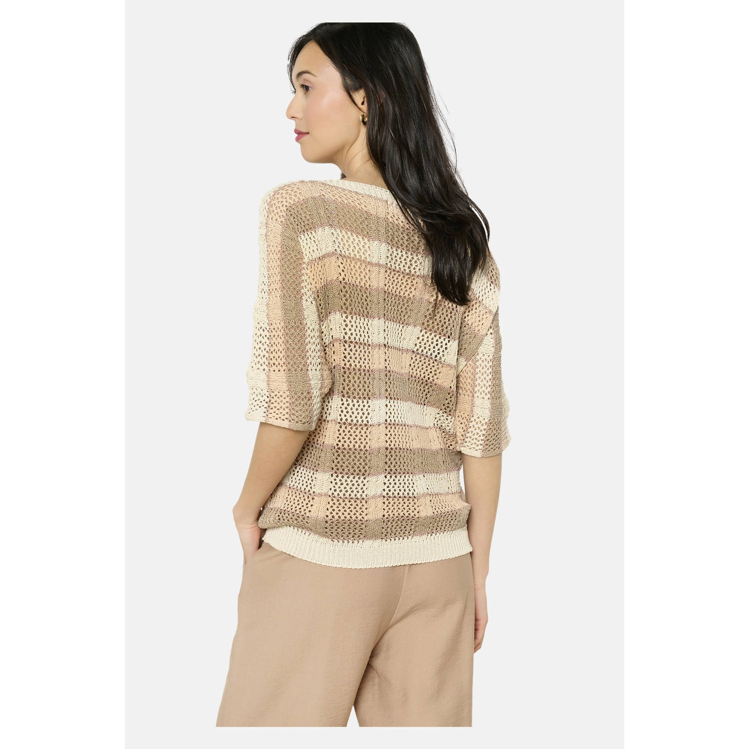 LOLALIZA top ecru crochet