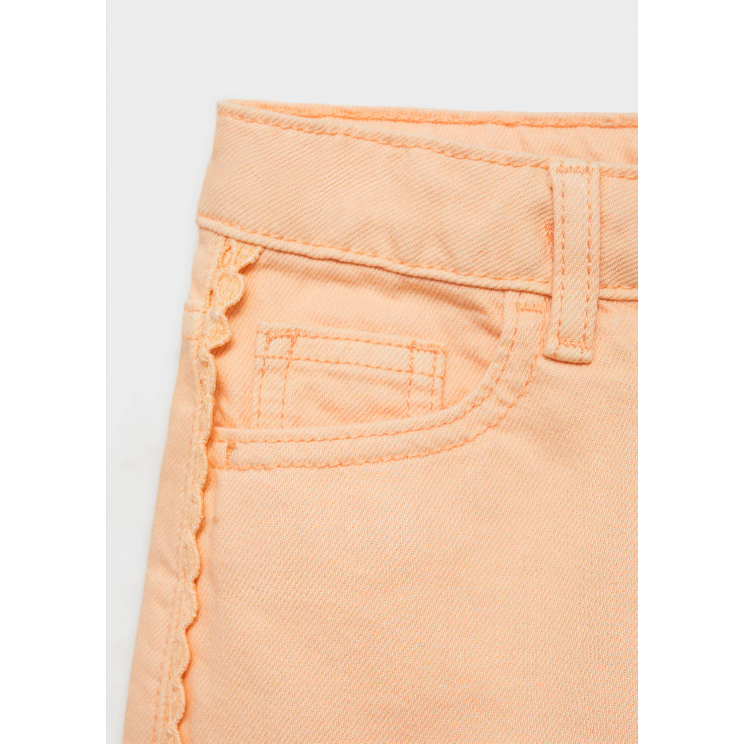Mango Kids denim short oranje
