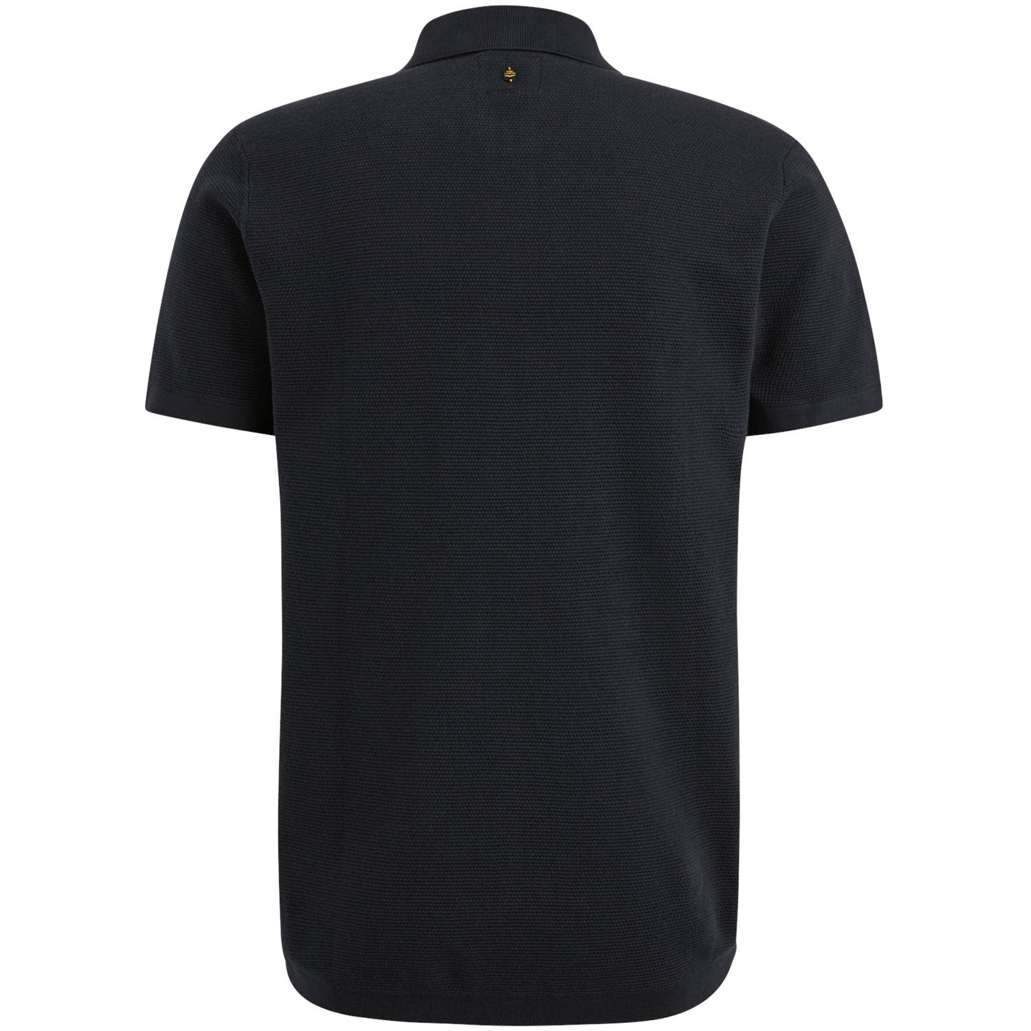 PME Legend regular polo gebreid donkerblauw