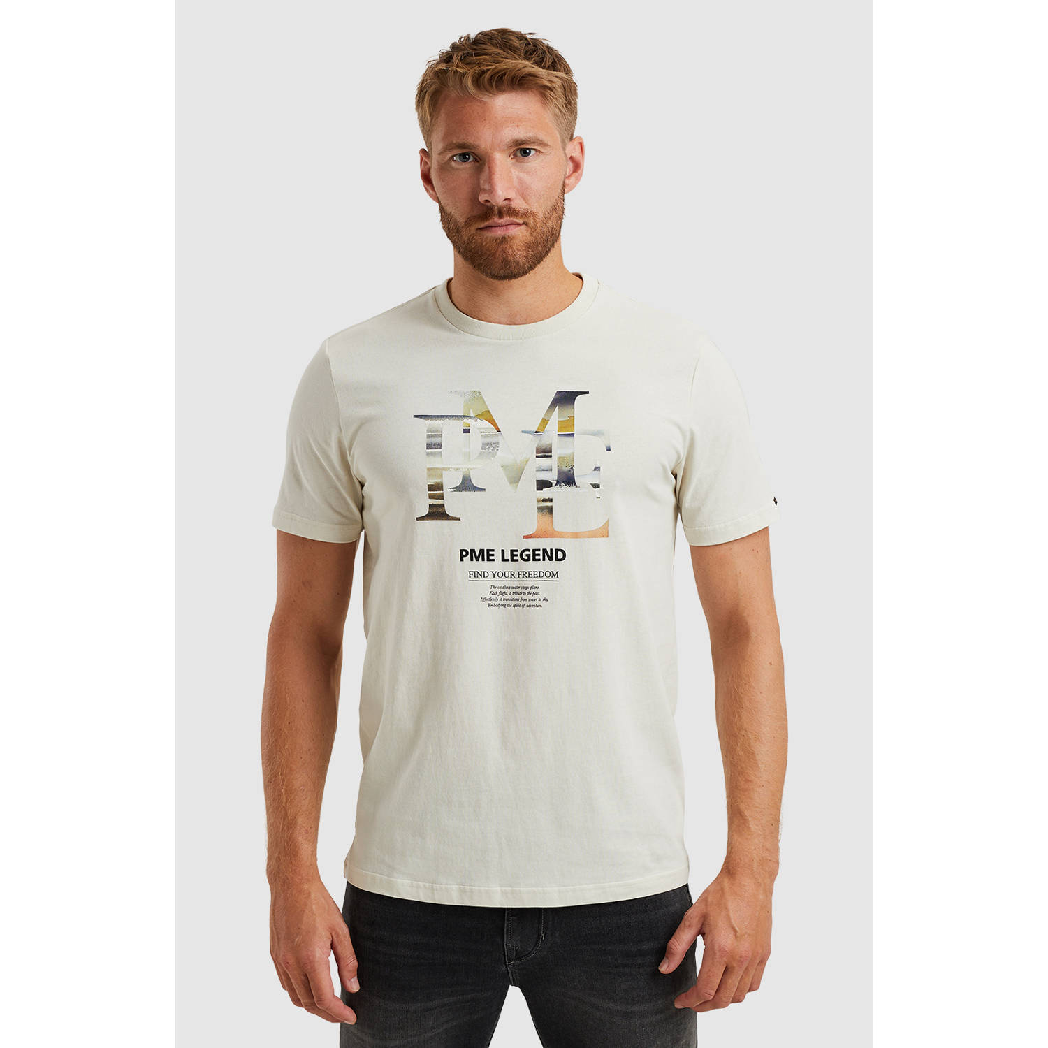 PME Legend T-shirt met labelprint