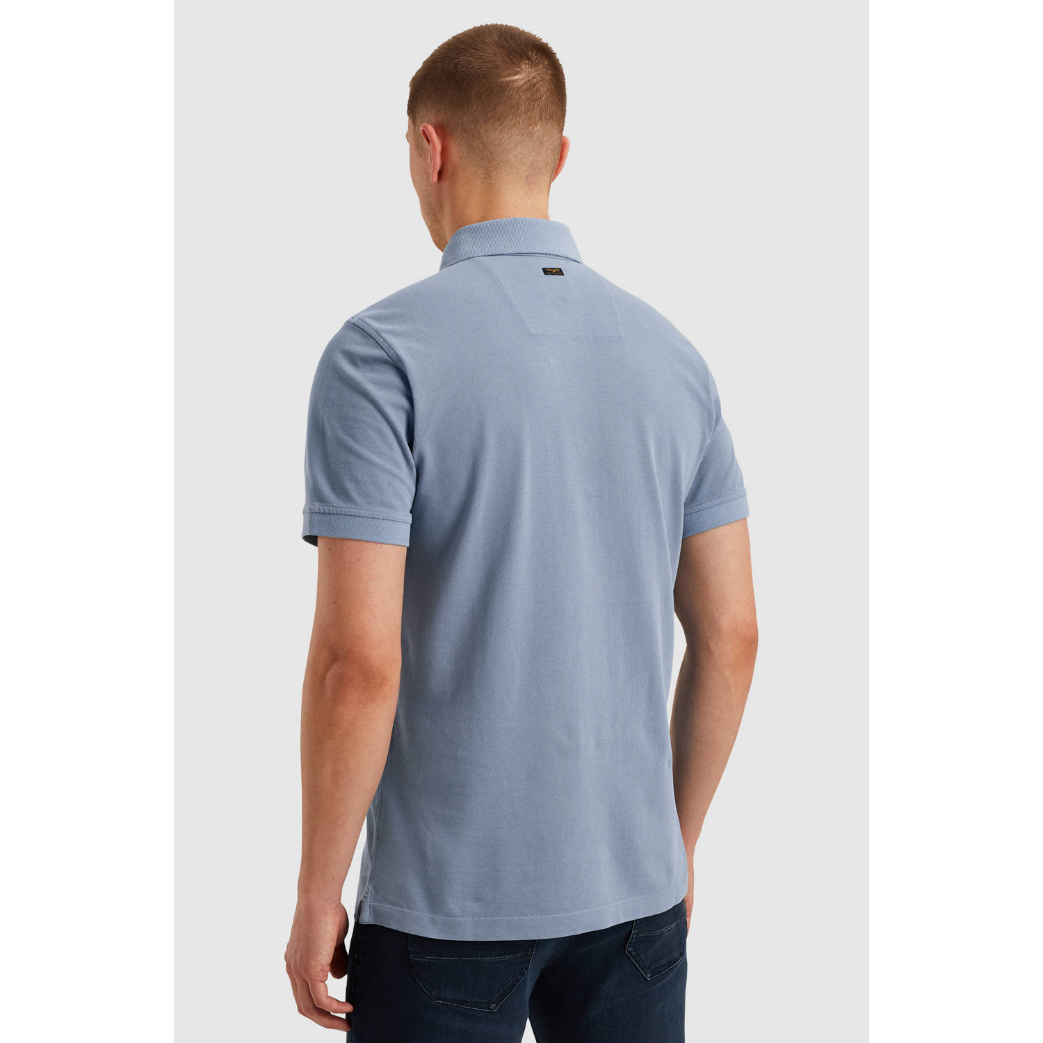 PME Legend regular polo grijsblauw
